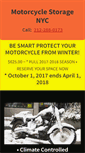 Mobile Screenshot of motorcyclestoragenyc.com